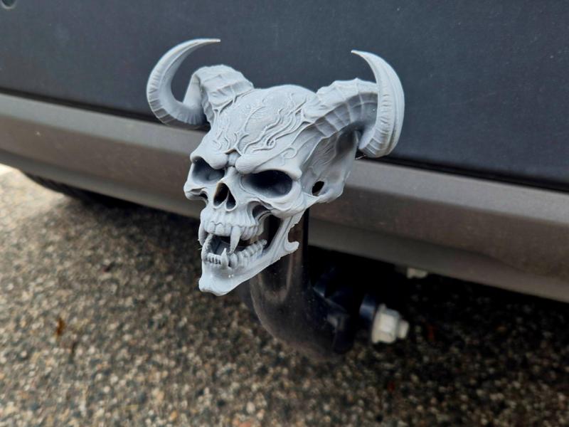 Demon Skull Hitch Ball cover