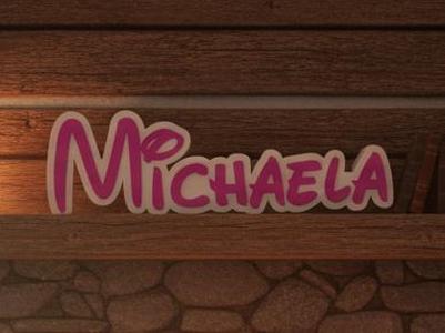 nameplate lettering michaela