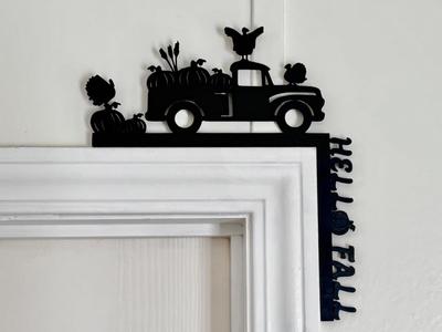 Hello Fall Door Corner Fall Decor