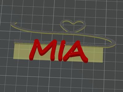 Mia Heart Gift tag