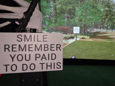 Smile Golf Sign