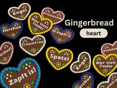 Oktoberfest Gingerbread Heart Pin 