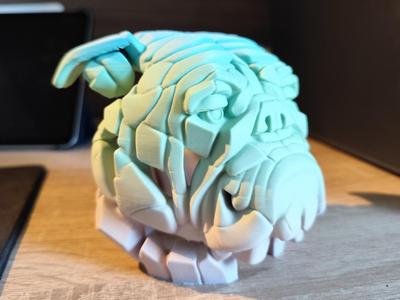 Stone English Bulldog Statue