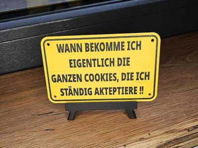 Funny Sign Cookies