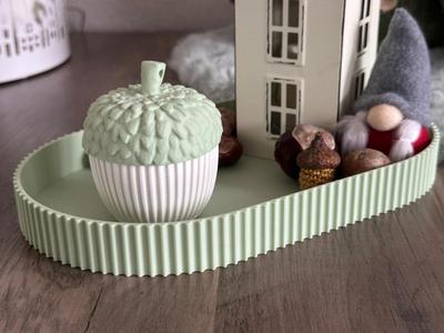 Decorative Tray Oval Boho Autumn Christmas three sizes