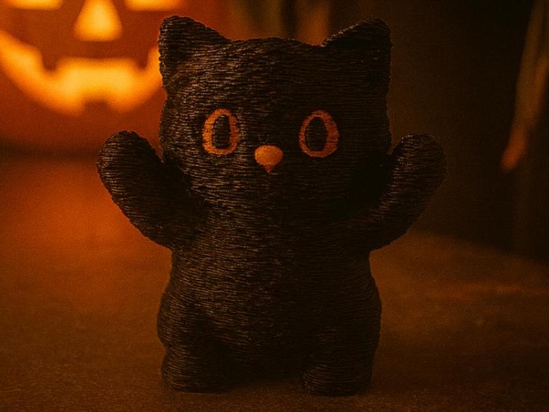 Halloween Standing Cat