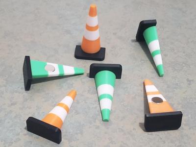 Traffic Cone Fridge Magnets