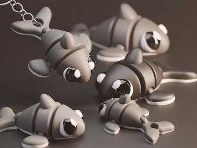 Articulated Chumky Orca Whale!