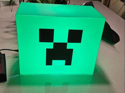 Minecraft Creeper LED Lightbox
