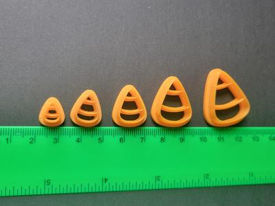 Candy Corn Clay and Cookie Cutter 