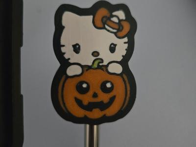 Hello Kitty straw topper