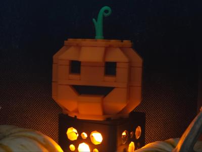 Cute Brick Pumpkin