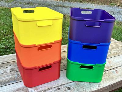 Large Solid Stacking Basket