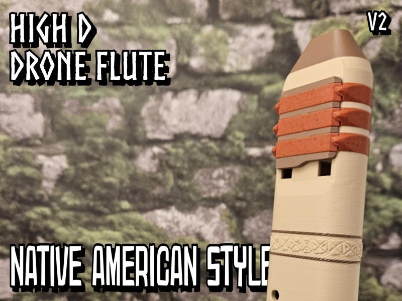 D5 Drone Flute v2 - Native American Tuning