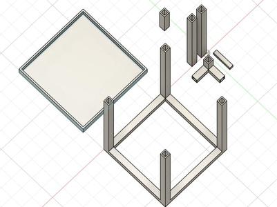 Shelf with plug-in system