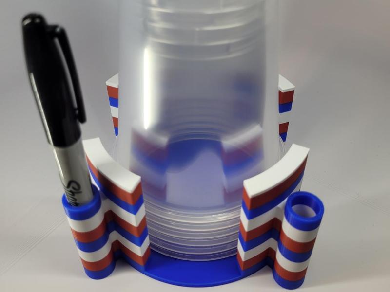 Party Cup Holder with Pens
