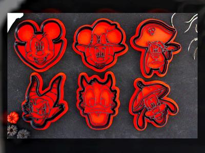 Mickey Mouse Halloween Cookie Cutter Set 6 pcs