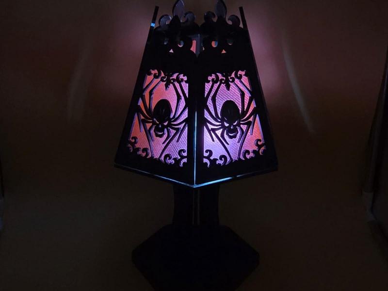 Halloween Tea Light Table Lamp