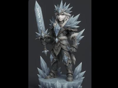 D&D Ice Creature Warrior