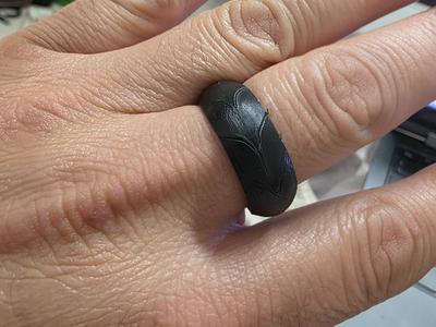 Simulated motorcycle tire ring