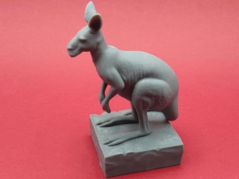Kangaroo Miniature on Base