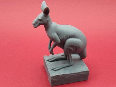 Kangaroo Miniature on Base