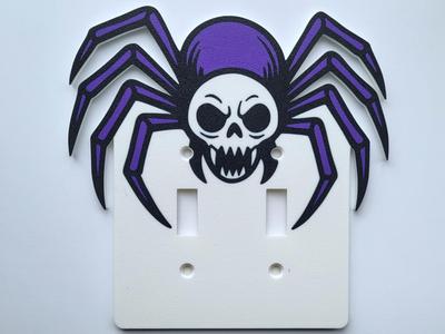 Scary Spider Light Switch Cover