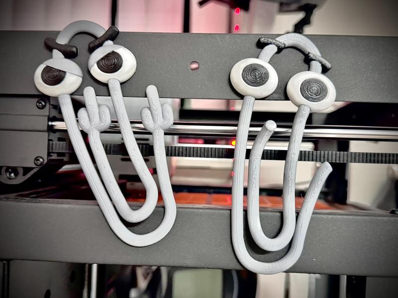 Clippy memo holder, fridge magnet (three styles!)