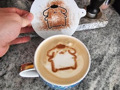 Perfect Pompompurin Latte Art Stencil