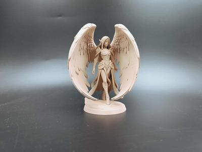 Elf Angel Warrior Statue - Fantasy - D&D - RPG