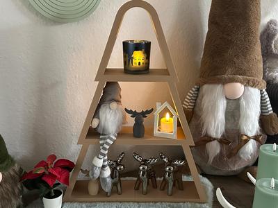 Christmas Tree Shelf for Decorating