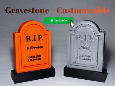 Gravestone - Customizable