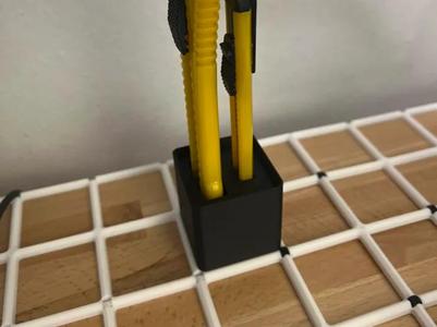Gridfinity big and smal box cutter holder