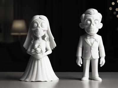 Zombie Bride and Groom