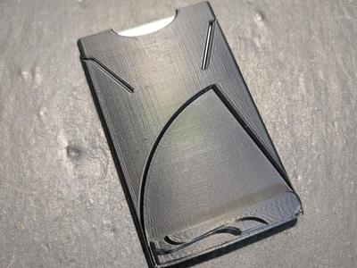 Sleek 3D Card Holder – Modern Design, Support-Free