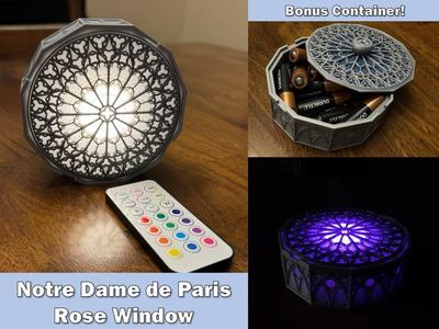 Notre Dame Rose Window (Lightbox and Container)