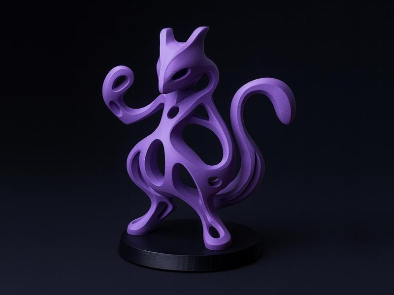 Mewtu Art Sculpture Pokemon