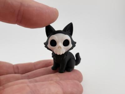 Kawaii NO AMS Skeleton Cat Mini Cute Spooky
