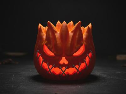 Flame Evil Pumpkin (Candle Lamp)