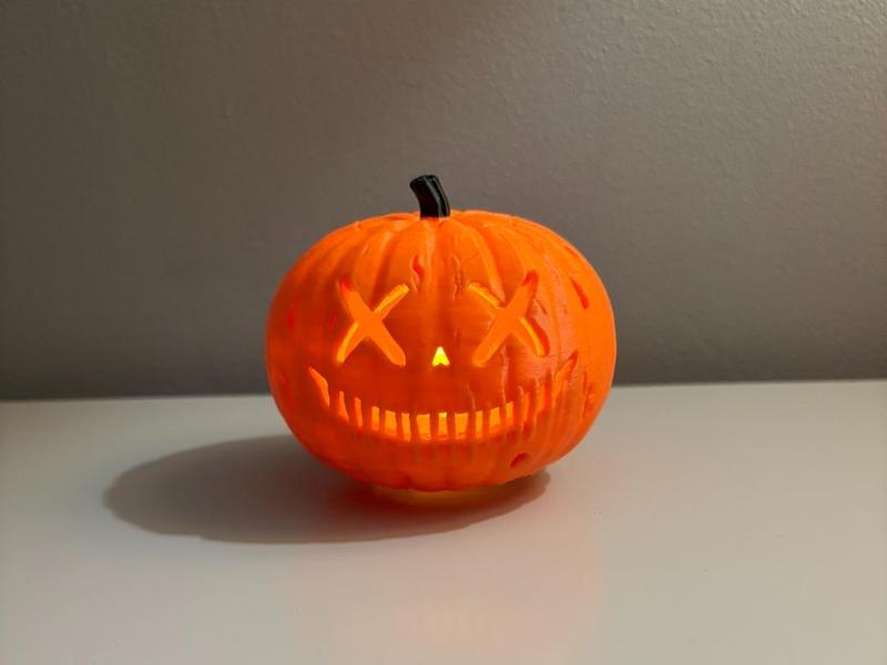 Stitched mouth Halloween Pumpkin LED 