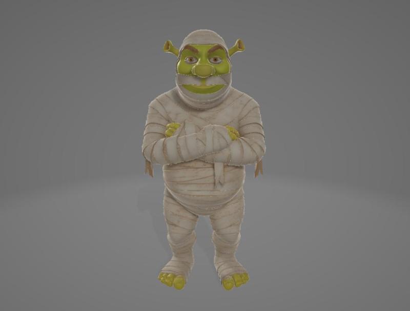 Mummy Shrek Statue