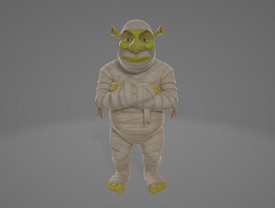 Mummy Shrek Statue