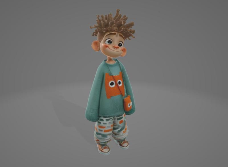 Buddy the Fuzzy Friend – Playful Chibi Figure