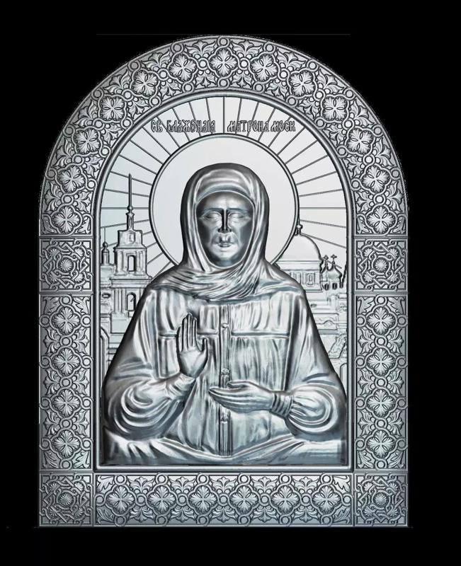 56 RELIGION ICON St Matrona STL Model  CNC Router