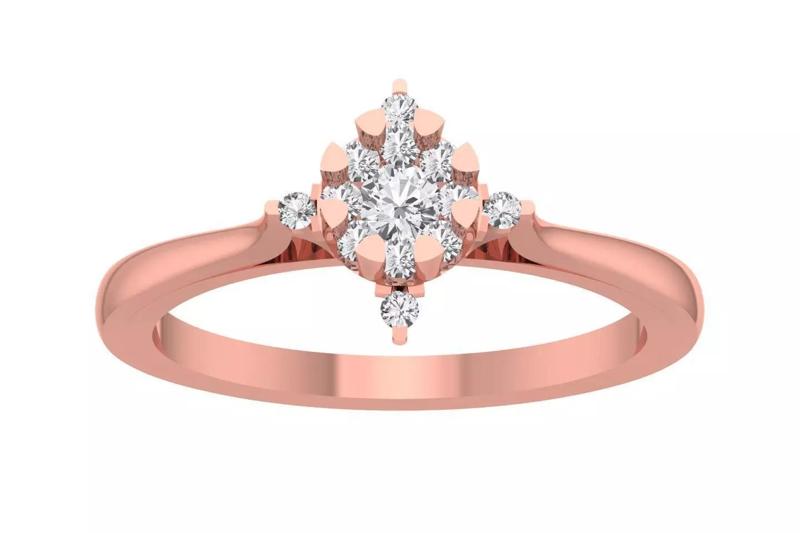 Women Wedding Engagement Bridal Ring