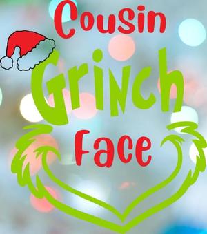 Christmas Cousin Grinch Face Stamp Cookie Cutter Set