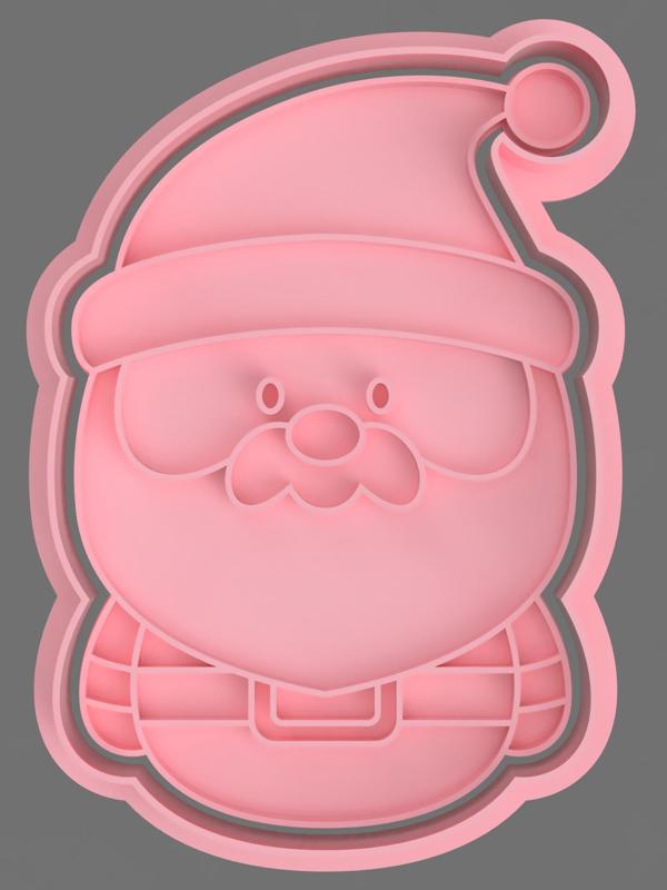 SANTA CLAUS CUTTERS FOR COOKIES AND FONDANT