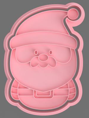 SANTA CLAUS CUTTERS FOR COOKIES AND FONDANT