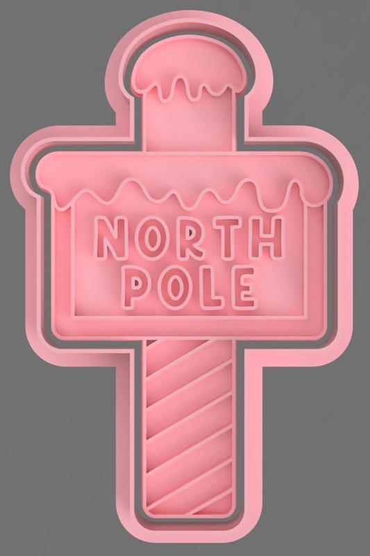 NORTH POLE CUTTERS FOR COOKIES AND FONDANT