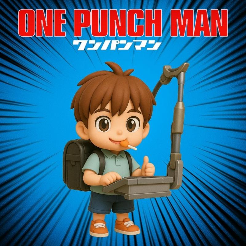 Isamu Child Emperor One punch man chibi figure
